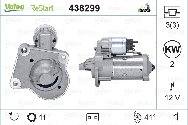 Стартер - 438299 VALEO