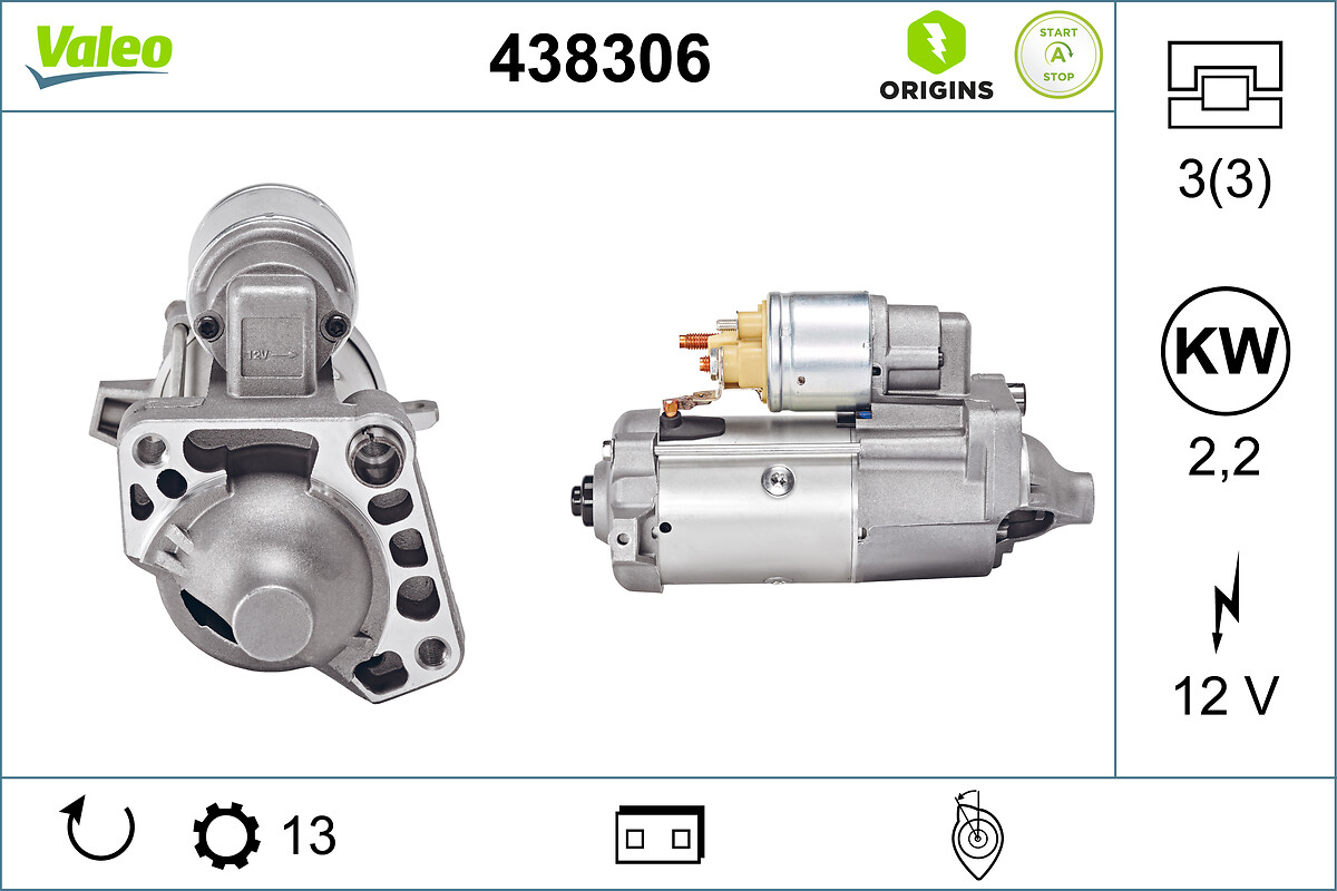 Стартер - 438306 VALEO