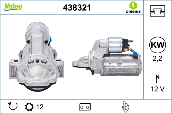 Starter - 438321 VALEO