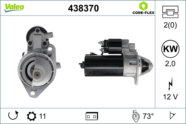 Starter - 438370 VALEO