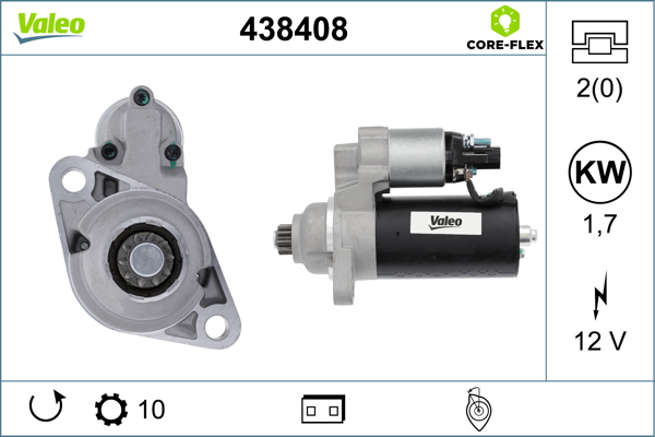 starteris - 438408 VALEO