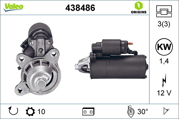 Starter - 438486 VALEO