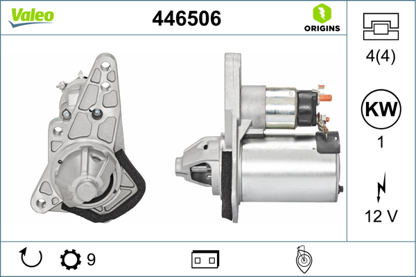 Starter - 446506 VALEO