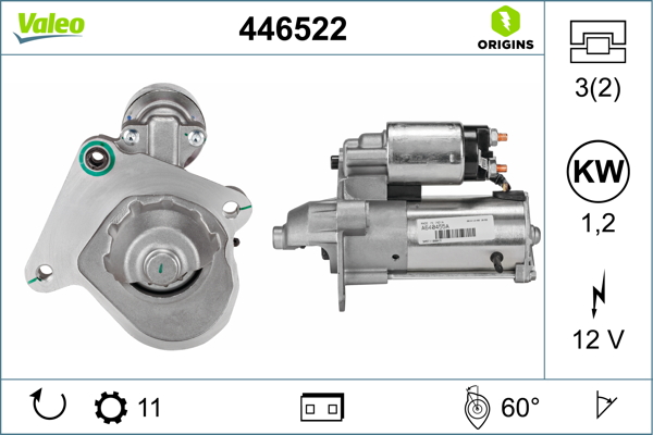 Starter - 446522 VALEO