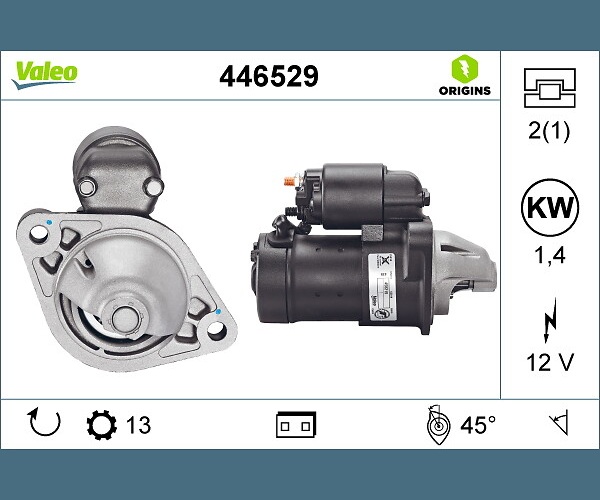 Starter - 446529 VALEO