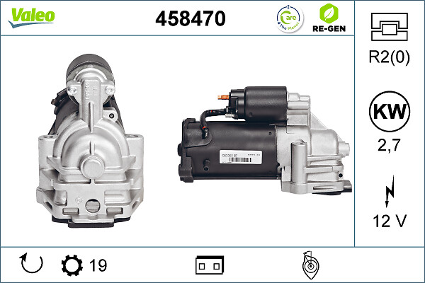 Motorino d'avviamento - 458470 VALEO