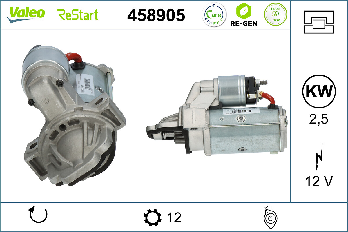 Motorino d'avviamento - 458905 VALEO