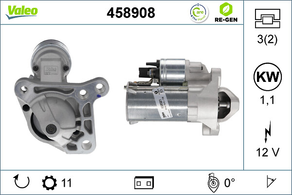 Стартер - 458908 VALEO