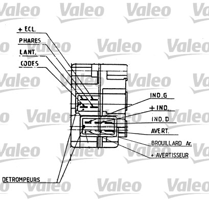 Выключатель на рулевой колонке - 251274 VALEO