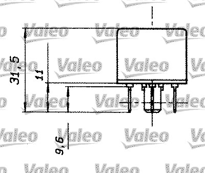 Реле, рабочий ток - 643818 VALEO