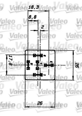 Реле, рабочий ток - 643818 VALEO