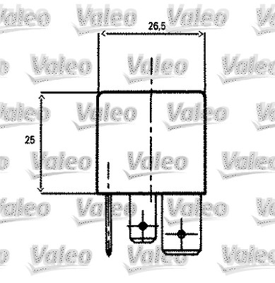 Relay, main current - 643827 VALEO