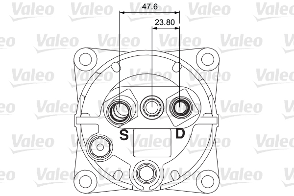 Compressor, air conditioning - 700853 VALEO