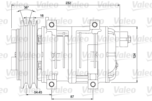 Compressore, Climatizzatore - 700868 VALEO