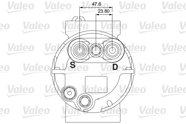 Компрессор, кондиционер - 700868 VALEO