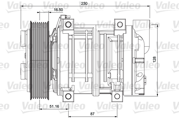 Kompressor, Klimaanlage - 716658 VALEO