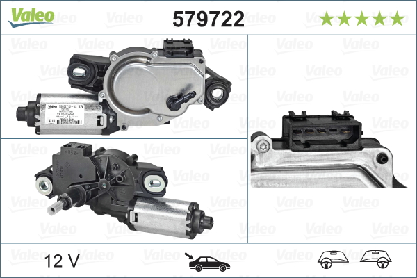 Motore tergicristallo - 579722 VALEO