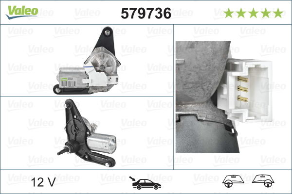Motore tergicristallo - 579736 VALEO