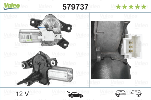 Motore tergicristallo - 579737 VALEO