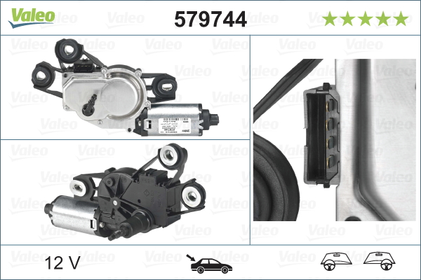 Wiper Motor - 579744 VALEO