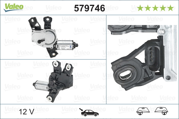 Wiper Motor - 579746 VALEO