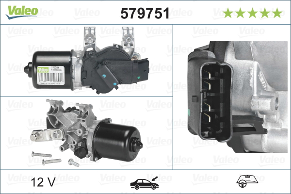 Wiper Motor - 579751 VALEO
