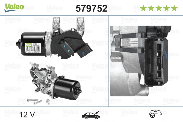 Motore tergicristallo - 579752 VALEO