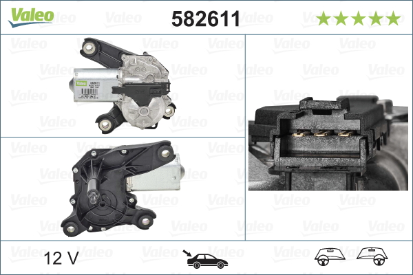 Wiper Motor - 582611 VALEO