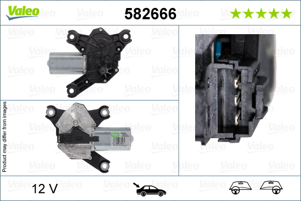 Wiper Motor - 582666 VALEO