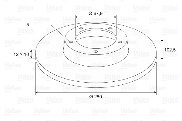 Bremsscheibe - 186713 VALEO