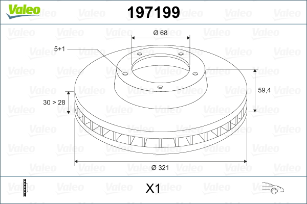 Discofreno - 197199 VALEO