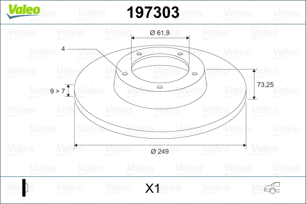 Discofreno - 197303 VALEO