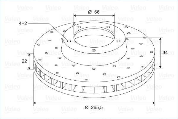 Brake Disc - 886695 VALEO