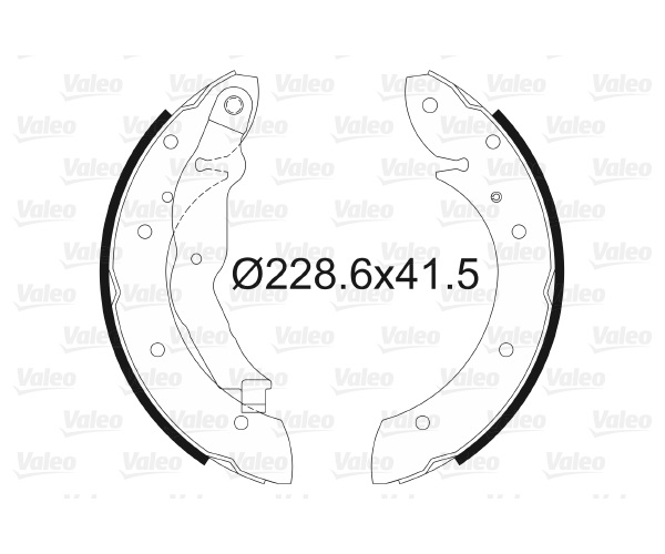 Kit ganasce freno - 562551 VALEO