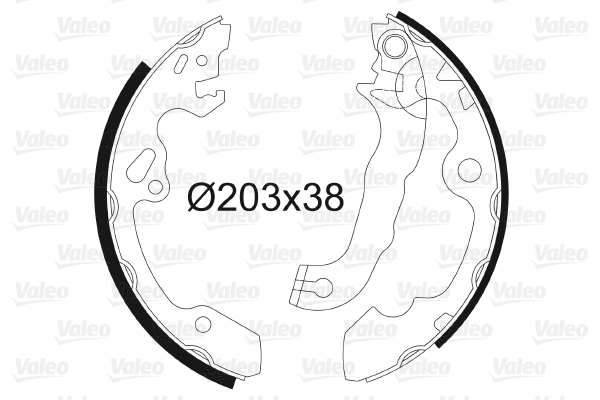 Brake Shoe Set - 562648 VALEO