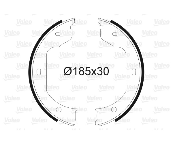 Brake Shoe Set, parking brake - 562805 VALEO
