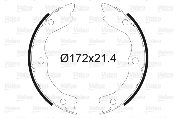 Kit ganasce, Freno stazionamento - 564177 VALEO
