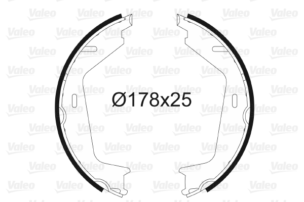Brake Shoe Set, parking brake - 564201 VALEO