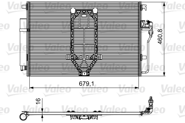 Condensatore, Climatizzatore - 812502 VALEO