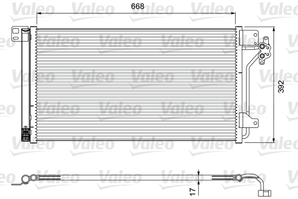 Конденсатор, кондиционер - 814015 VALEO