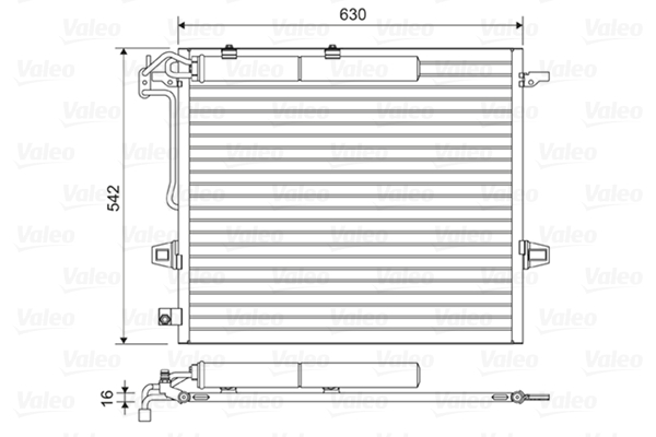 Condensatore, Climatizzatore - 814025 VALEO