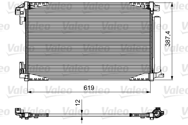 Condensatore, Climatizzatore - 814027 VALEO