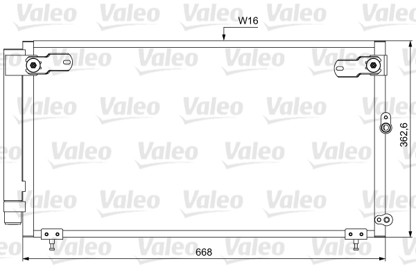 Condensatore, Climatizzatore - 814047 VALEO