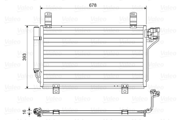 Condensatore, Climatizzatore - 814048 VALEO