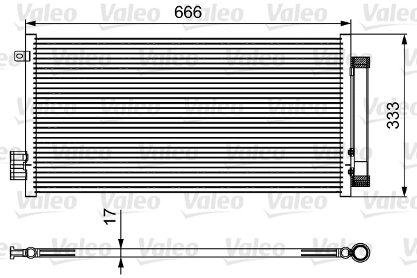 Condenser, air conditioning - 814111 VALEO