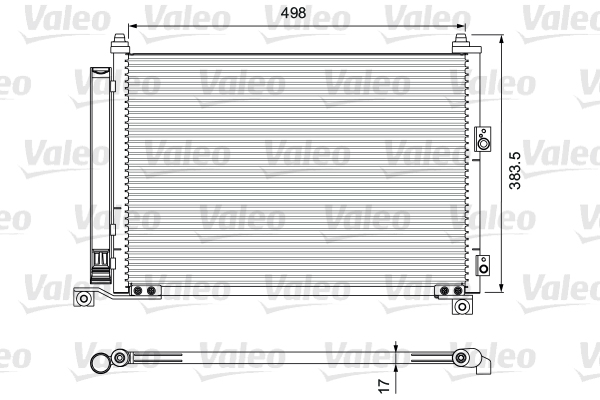 Конденсатор, кондиционер - 814403 VALEO