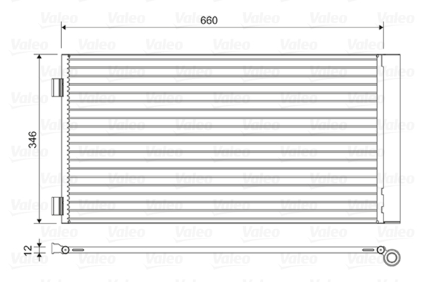 Condenser, air conditioning - 814408 VALEO