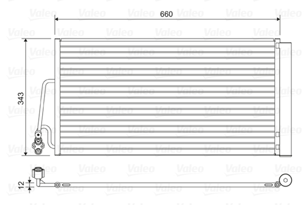 Condenser, air conditioning - 814409 VALEO