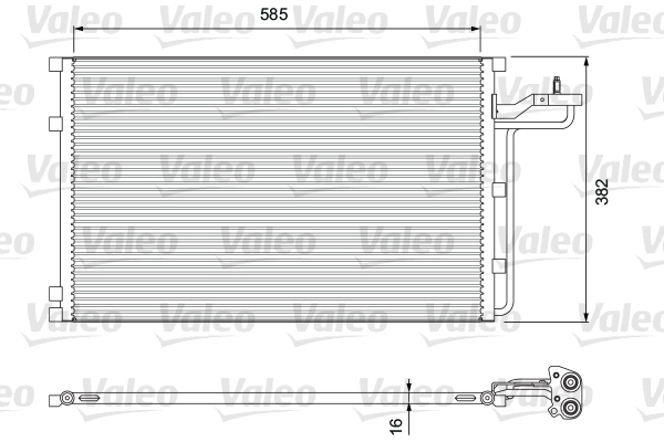 Конденсатор, кондиционер - 814416 VALEO