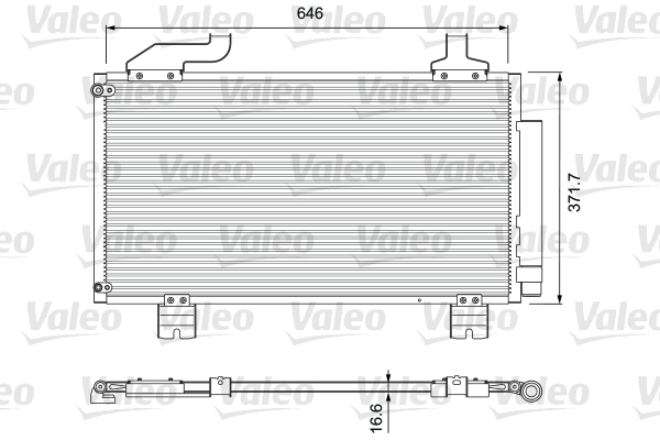 Конденсатор, кондиционер - 814417 VALEO
